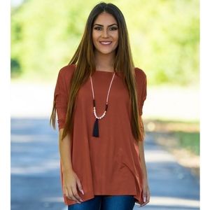 Lilac colored piko top 4 for $25